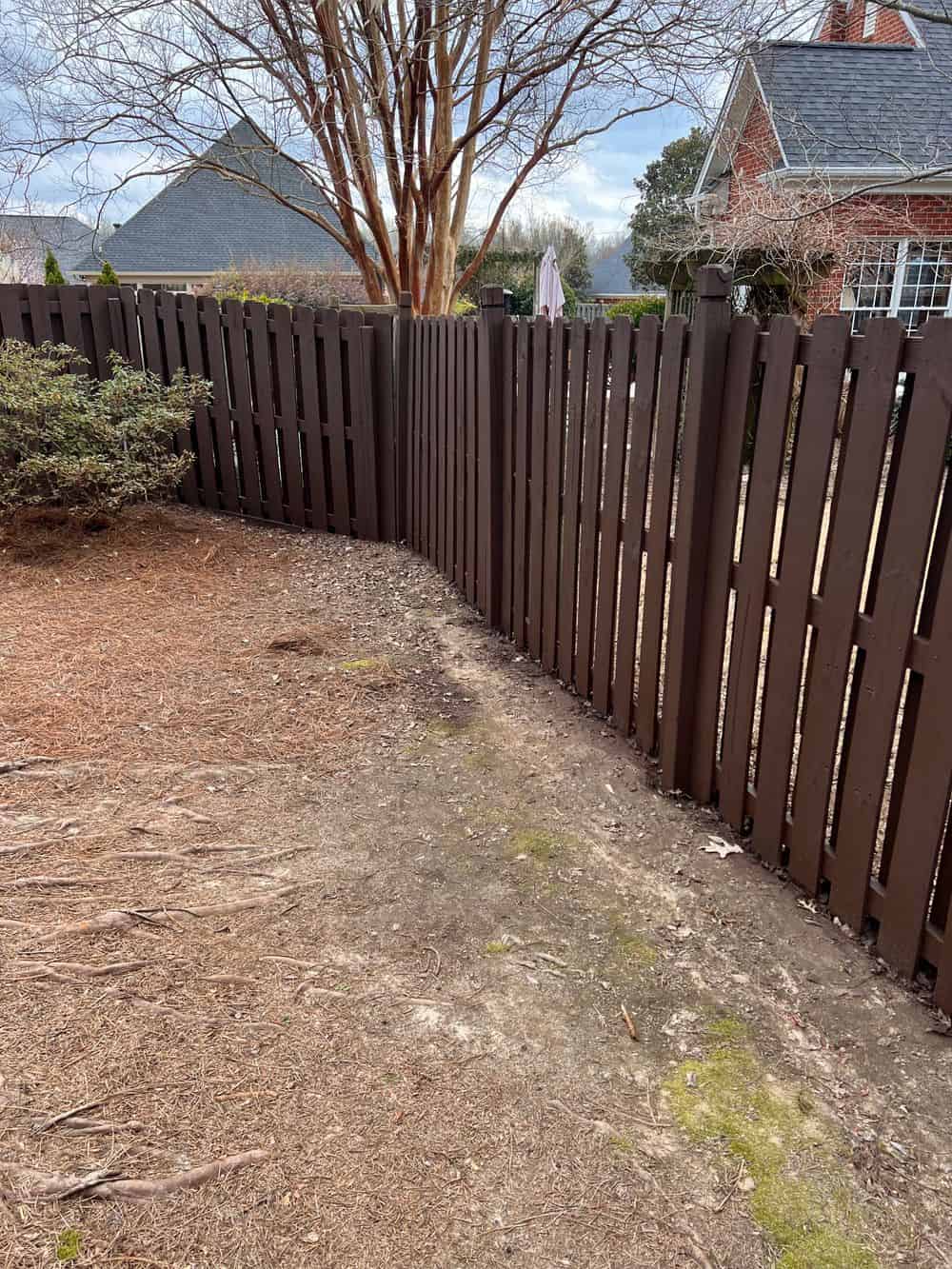 Fence Staining image
