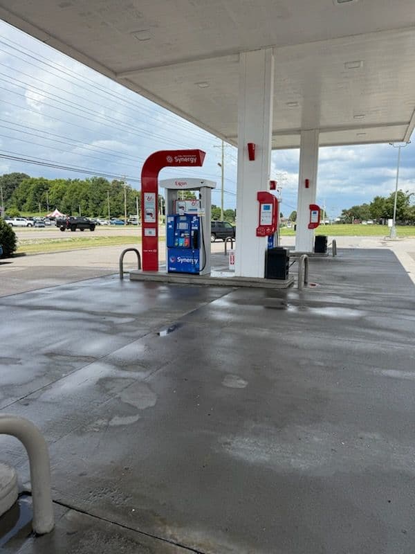 Exxon Station Shine with Big M Power Washing