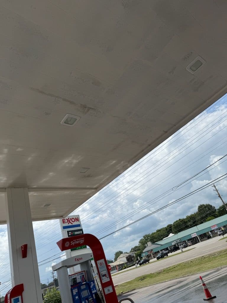 Exxon Station Shine with Big M Power Washing