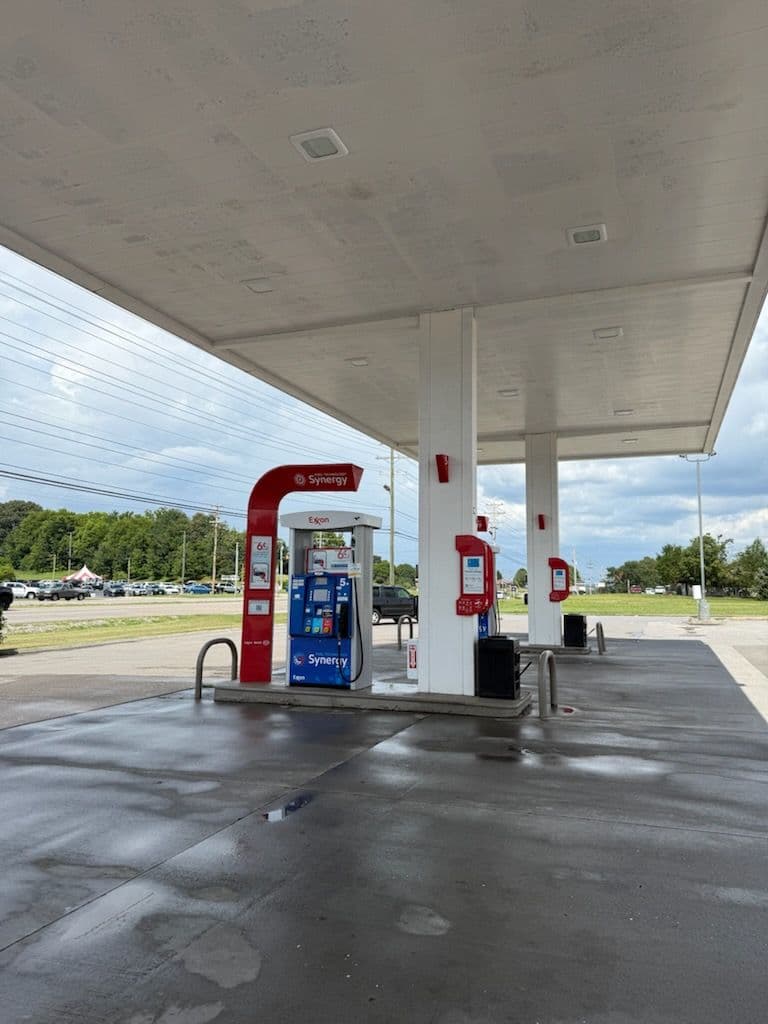 Exxon Station Shine with Big M Power Washing